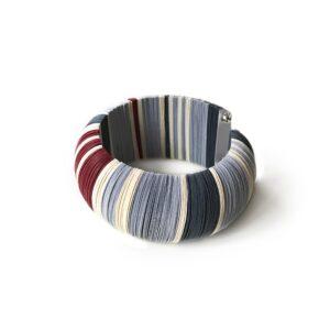 Colorful wide circle bracelet